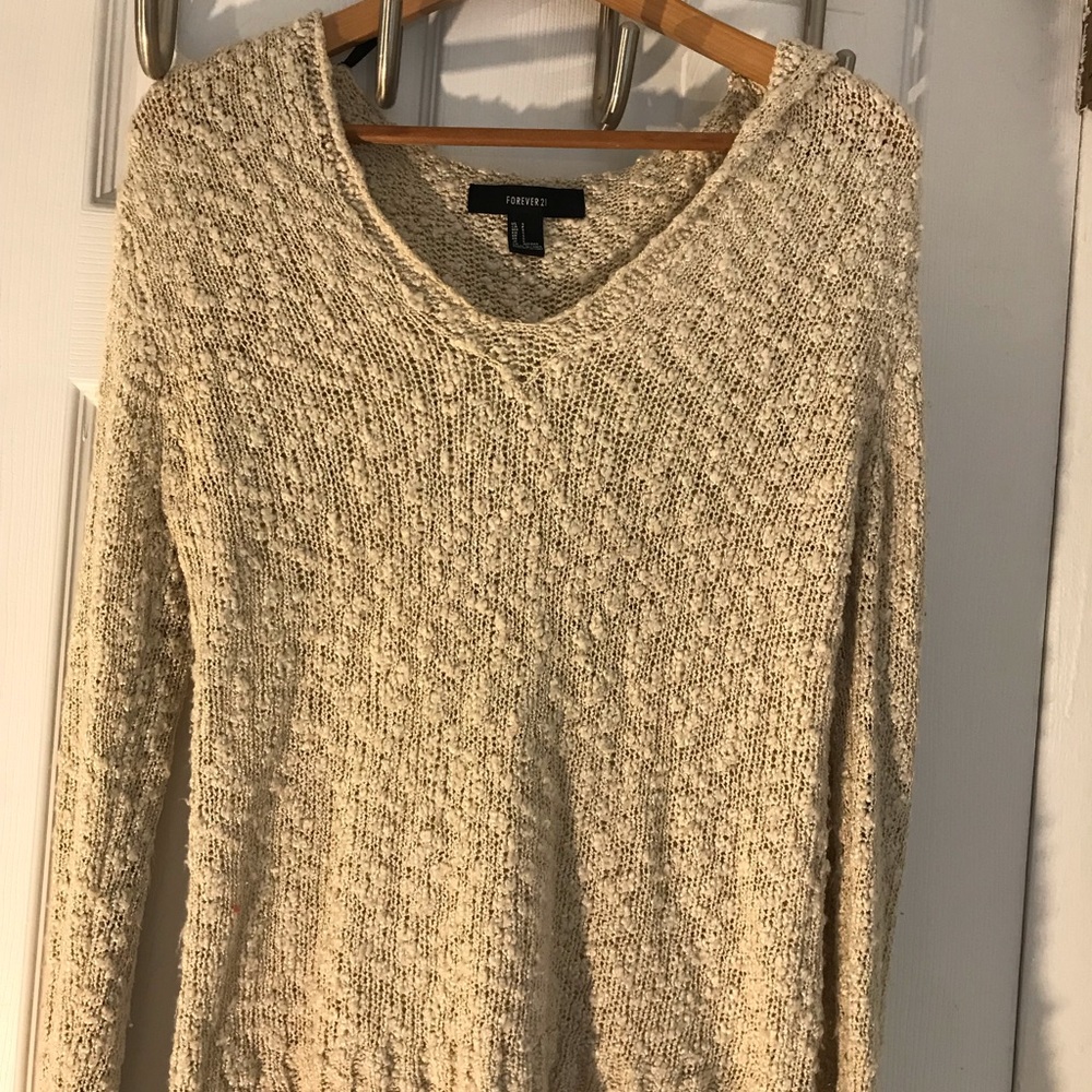 V neck hoodie sweater from forever 21